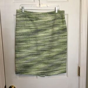 Kasper Sz 10 Green Pencil Skirt Workwear